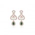 Beautifully Crafted Diamond Pendant Set with Matching Earrings in 18k gold with Certified Diamonds - PD1394P